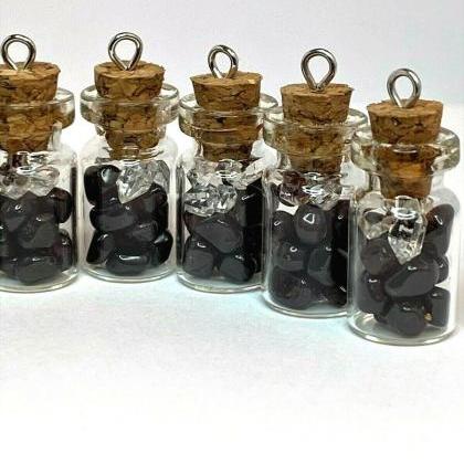 Handmade Small Jar Pendant Trinket Filled With..